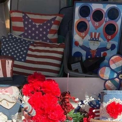 Patriotic decor and outdoor items