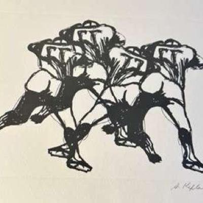Football Lithography - Perfect Fathers Day Gift