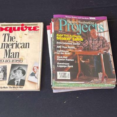 Stack Of Wood Working Magazines 