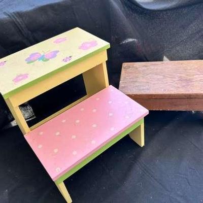 Two Children's Stepping Stools 