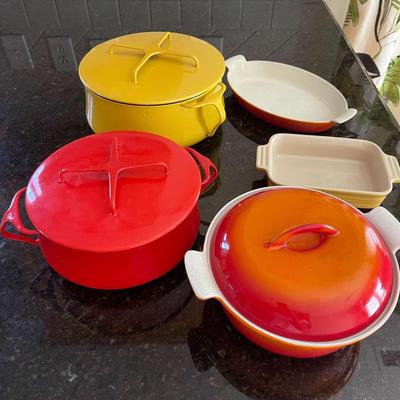 5 Piece Le Creuset and Dansk Kitchenware 