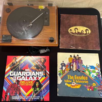 1 by ONE Bluetooth Turntable sold with Three LPs