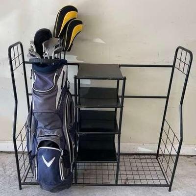 Warrior Golf Set with Calloway Golf Bag And Two Bay Golf Organizer 