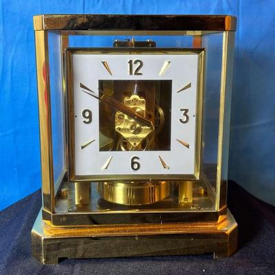 Jaeger-LeCoultre ATMOS Table Clock – White Dial, Swiss-Made