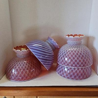 4 Fenton Style Cranberry Shades