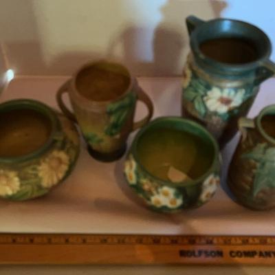 Large Collection Of Roseville Pottery 