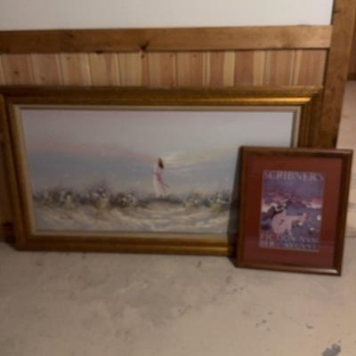 Beach Scene Painting & Framed Artwork