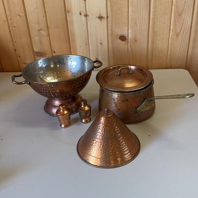 Lot Of 6 Copper-colored Household Items