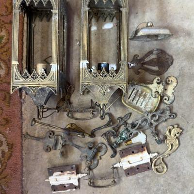 Wall Sconces & Assorted Metal Hardware
