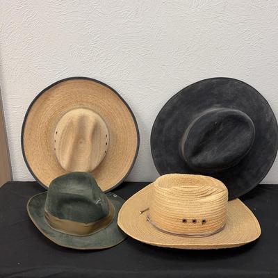 Collection Of 4 Western Hats