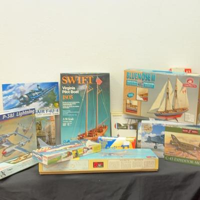 Lot Of Model Ships, Planes, & Tank