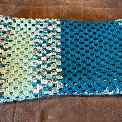 Homemade Blues Colored Afghan 59x66