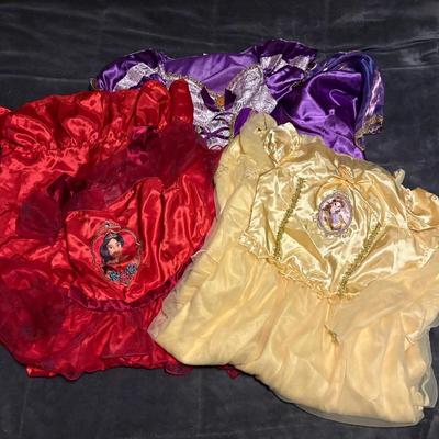 Girls Disney Princess Costume And 2 Nightgowns 
