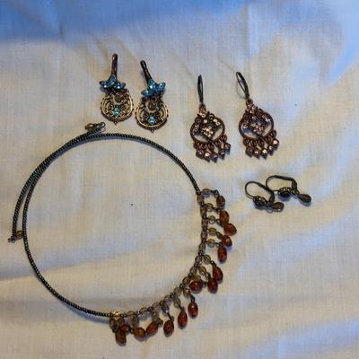 Earrings And Choker 
