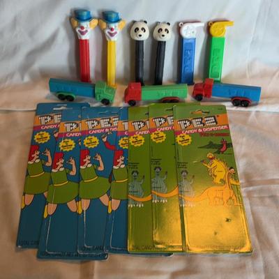 Clown, Panda, Truck, Whistle Pez Dispensers