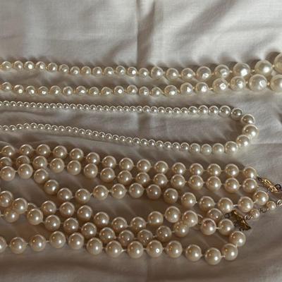 White Beaded Jewlery Assortment