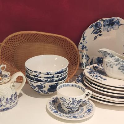 Blue And White Dishes 