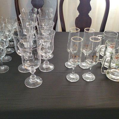 Vintage 1988 Calgary Winter Olympic Champagne Flutes