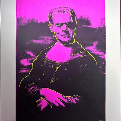 Electric Frankenstein Mona Lisa Poster, #2