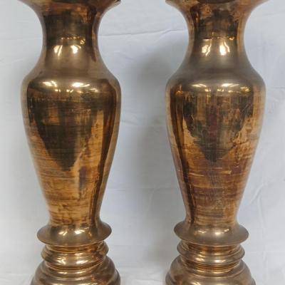 Solid Brass (Heavy) Vases 23.5" Tall