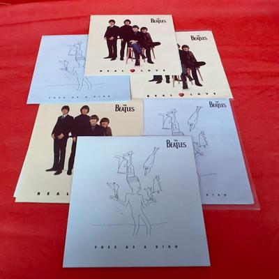 Beatles “Real love”, “Free As A Bird” 7in UK & US Vinyls 