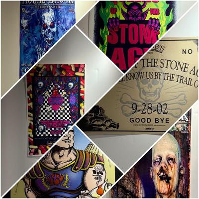 6 Underground Band Posters & Advertisement 