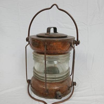 Copper "Meteorite" Nautical Anchor Light