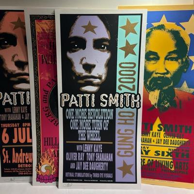 Signed Patti Smith Concert Advertisements 