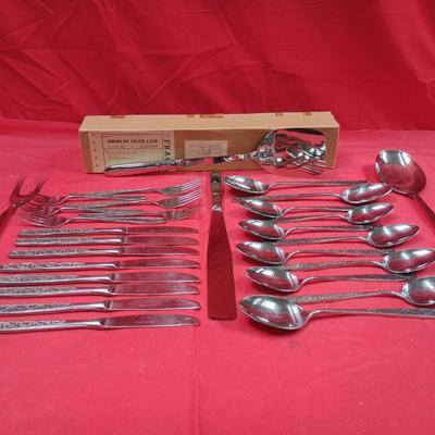 Japanese Stainless Steel Flatware W/ American Silver Club Utensils