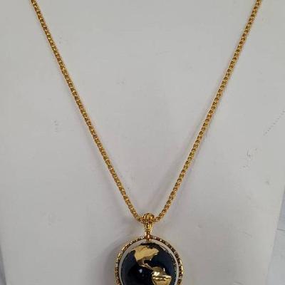 Kenneth Jay Lane World Peace Pendant 