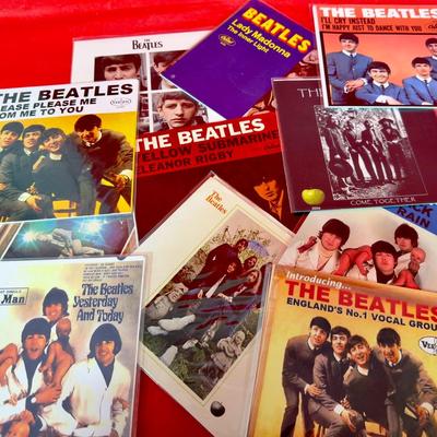 Beatles 7” Vinyls & Empty Sleeves 