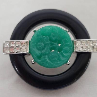 Kenneth Jay Lane Limited Edition Art Deco Pin