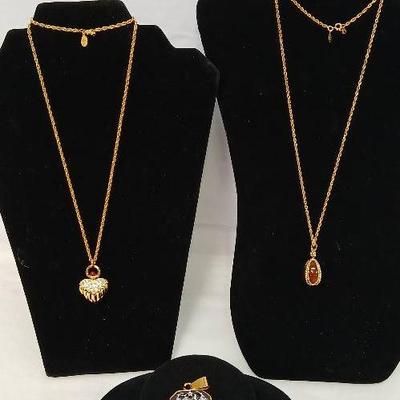 Joan Rivers Pendant, Heart Necklace, Egg Pendant