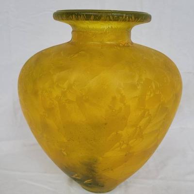 Yellow Glass Vase