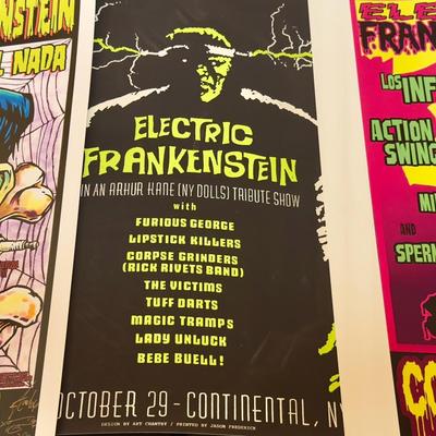 Electric Frankenstein Signed Posters 