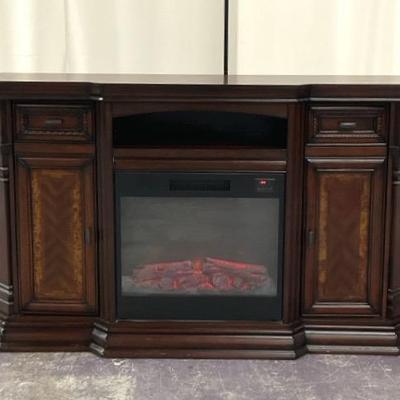 Electric Fireplace Wall Cabinet 