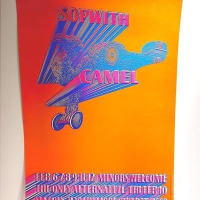 Sopwith Camel 1967 Neon Rose Poster