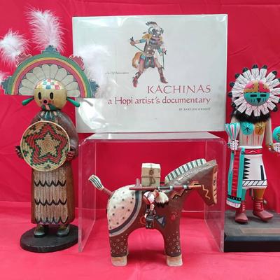 Hopi Kachina Figures W/ Robert Shields Horse And More