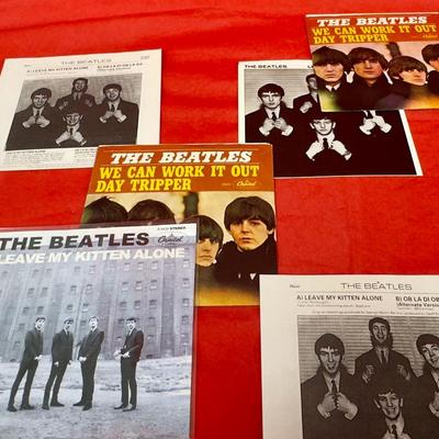 Beatles 7inch “leave My Kitten Alone”, “Day tripper” Vinyls & Sleeves