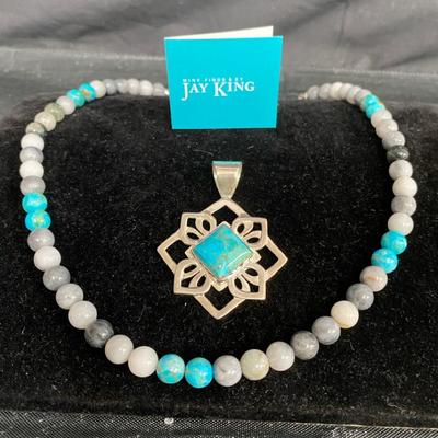 Jay King Turquoise Necklace And Pendant