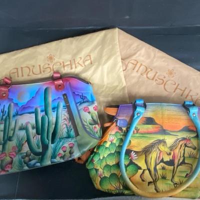Handcrafted & Handpainted Anuschka Desert Handbags