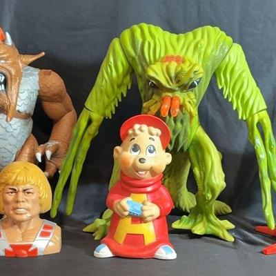 Inhumanoids Figures, Coin Banks , Sprinkler