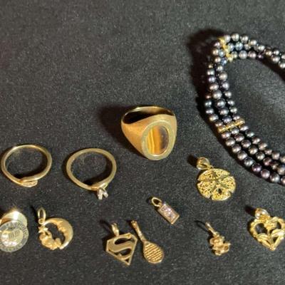 14k Rings And Charms 