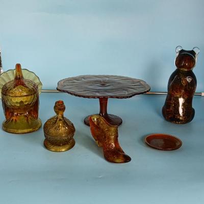 Golden Amber Glass And More