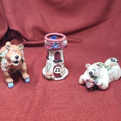 Blue Sky Candle Holder Figurines