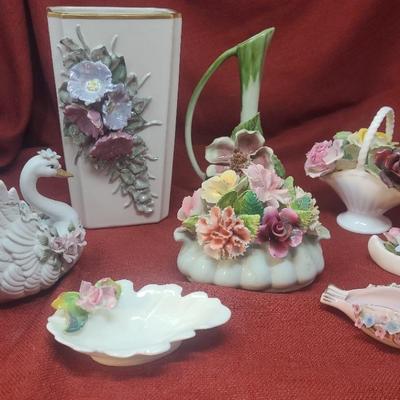 Porcelain Floral Arrangements Figurines and More