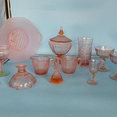 Salmon Colored Depression Glass