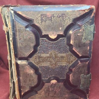 Antique Heilige Schrift Bible 