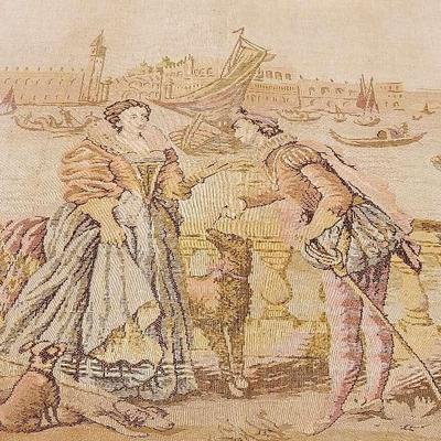 A BELGIAN-TYPE MACHINE TAPESTRY 