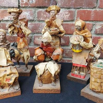 CHARMING HANDMADE PAPER MACHE FIGURES